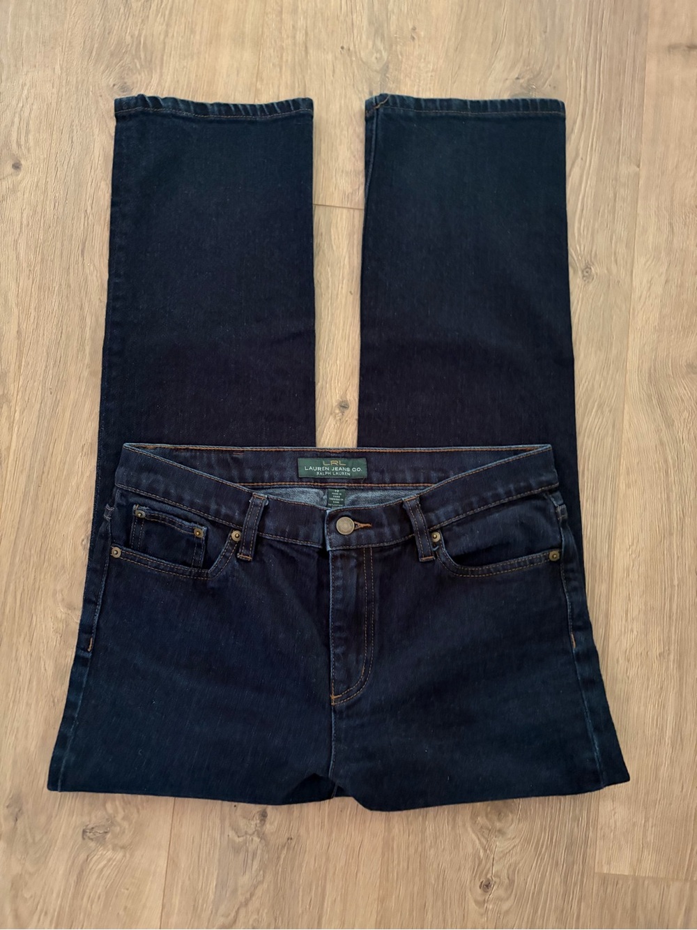 Lauren Ralph Lauren Dark Wash Mid Rise Denim Jeans
